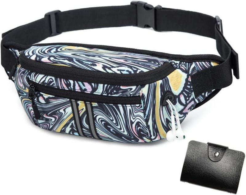 Photo 1 of **BUNDLE**No Returns**(2 qty) Large Crossbody Fanny Pack Belt Bag with 4-Zipper 