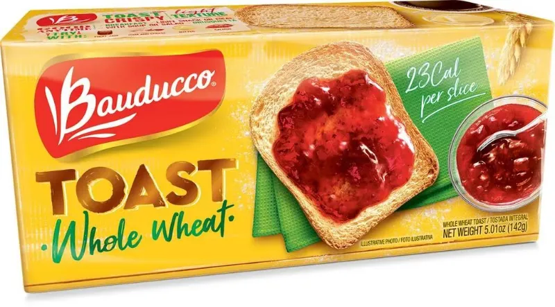 Photo 1 of **BUNDLE**No Returns**EXP 8/24**(4 qty) Bauducco Toast, Whole Wheat - 5.01 oz