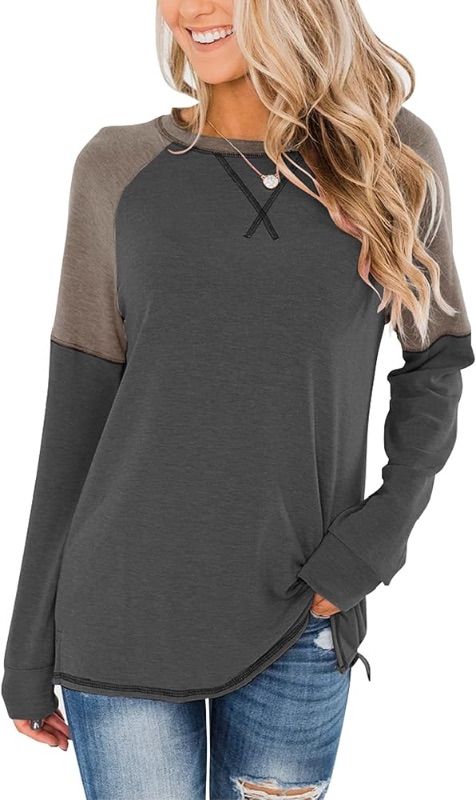 Photo 1 of Bingerlily Women's Casual Long Sleeve Tunic Tops Cute Crew Neck Comfy Shirts -XLg