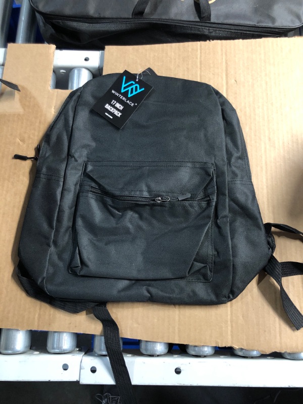 Photo 2 of (READ FULL POST) Classic Basic Backpack Lightweight Bookbag for Travel Work - Black
