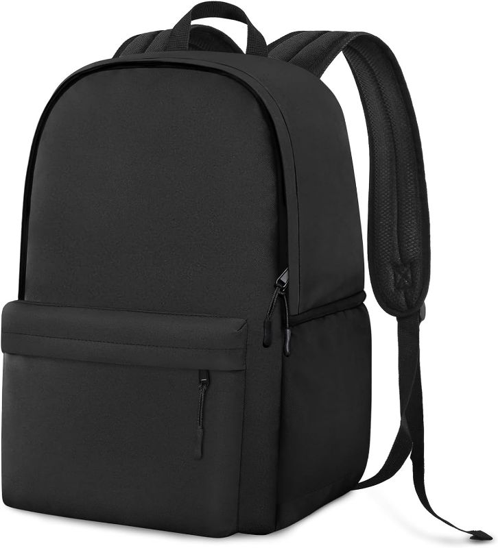 Photo 1 of (READ FULL POST) Classic Basic Backpack Lightweight Bookbag for Travel Work - Black
