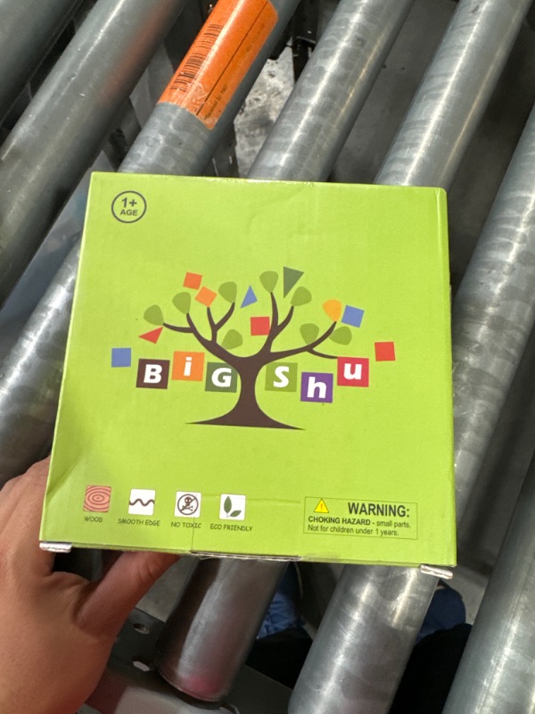 Photo 1 of **USED LIKE NEW**Wooden Puzzles Toddler Toys for 1 2 3 Year Old Boys Girls Montessori Jigsaw Puzzles with 6 Packs Vehicle Shape Preschool Sensory Learning STEM Toys for Kids Infant Toddlers Educational Games Gifts Rainbow Vihicle