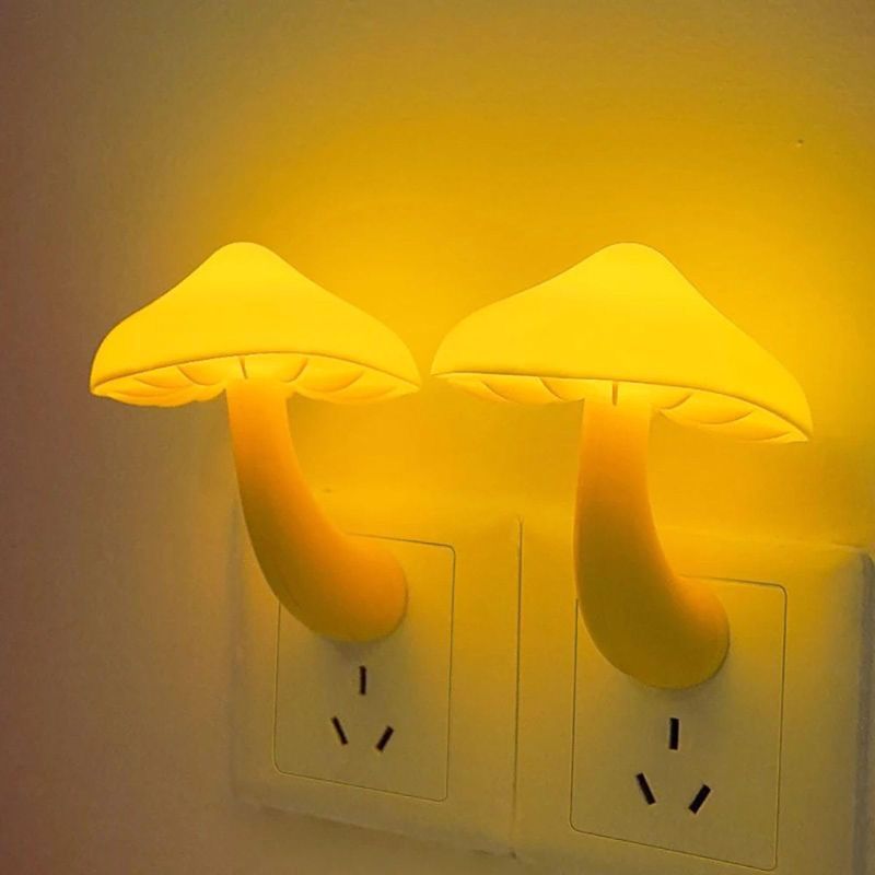 Photo 1 of **BUNDLE**No Returns**(2 qty) HULPPRE Mushroom Night Light Plug in- 2Pack 