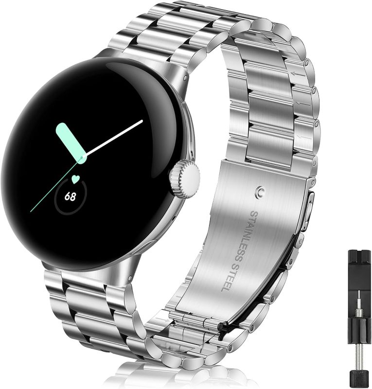 Photo 1 of Compatible with Google pixel watch band metal,Stainless Steel Metal Wristband Band for Pixel Watch 2022 Men Women