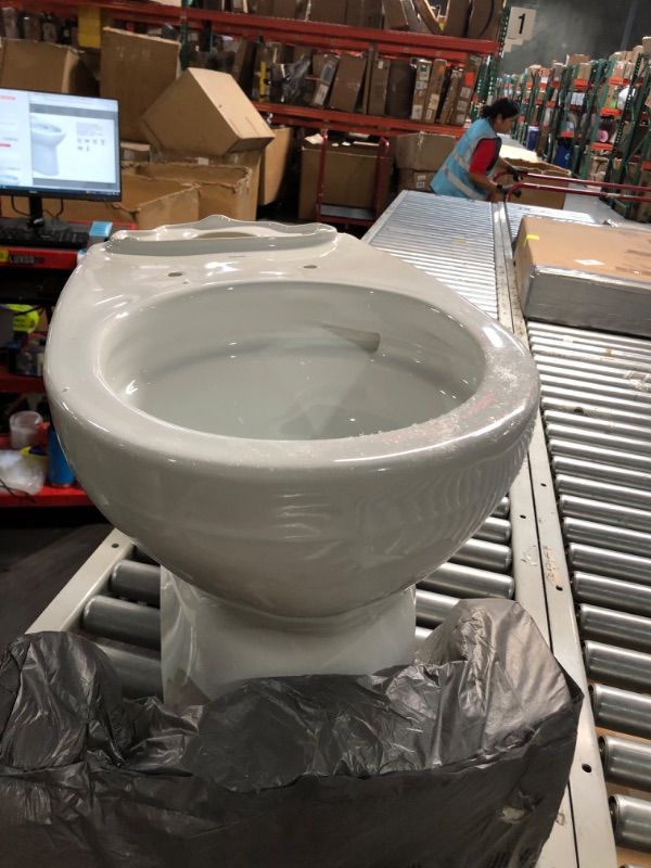 Photo 2 of  Elongated Universal Height TORNADO FLUSH Toilet Bowl with 10 Inch Rough-In and CEFIONTECT, Cotton White - C776CEFG.10#01
