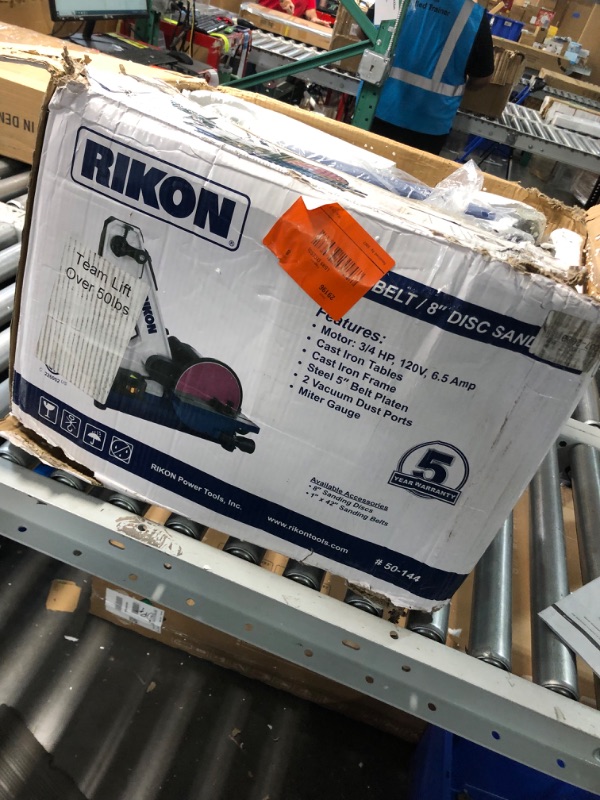 Photo 6 of RIKON Power Tools 50-144 1 x 42 Inch Belt / 8-Inch Disc Sander