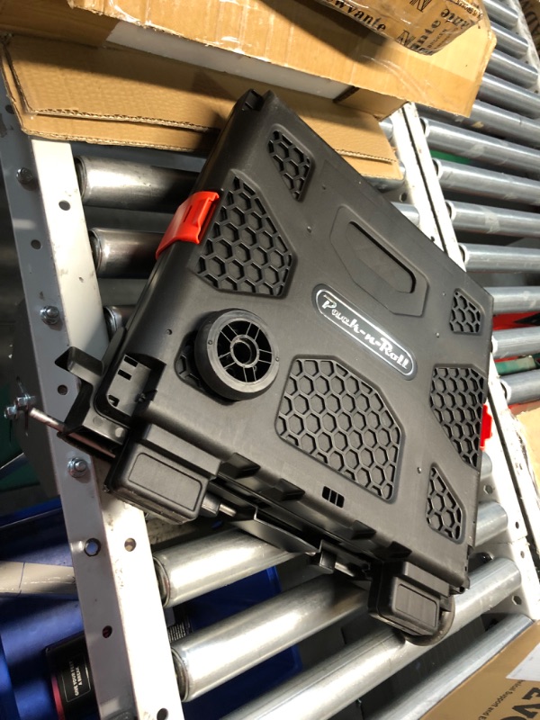 Photo 1 of ***DAMAGED - WHEEL BROKEN OFF - SEE PICTURES***
Olympia Tools 85-015 Grand Folding Storage Rolling Cart with Telescopic Handle for Easy Transportation, Weight Capacity up to 150 Pounds Tools Carrier 150 Lb.