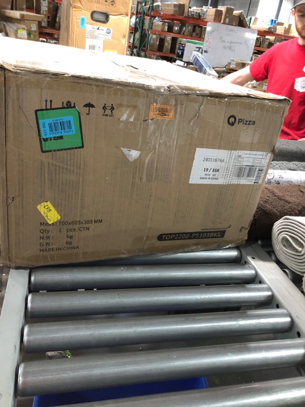 Photo 1 of Outdoor Gas Pizza Oven Makes 2 Pizzas or Extra Large Pizza, 25" Large Capacity Pizza Maker, Versatile Grill Stove with 19" Baking Stone for Steak Meat Seafood, Save Time Cooking Amount Food for Party