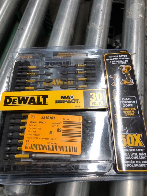 Photo 1 of MAX IMPACT Steel Screwdriving Bit Set (30-Piece)