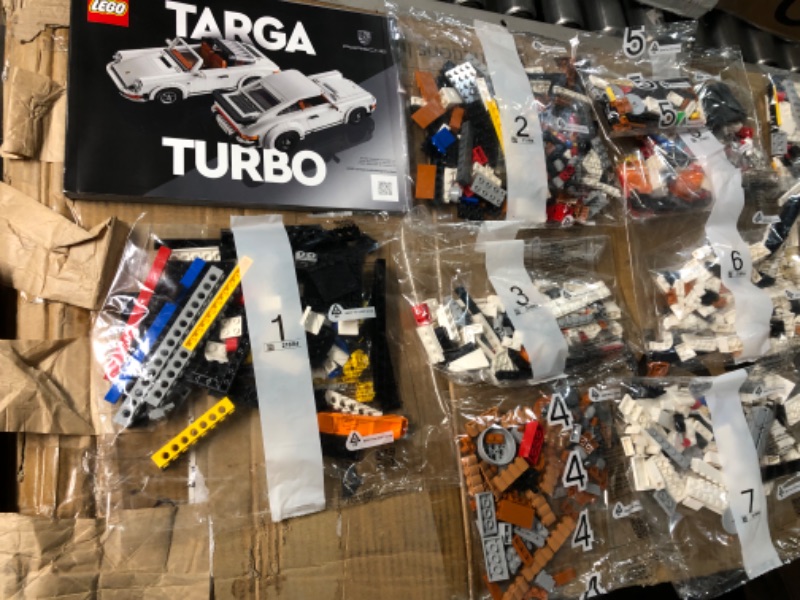 Photo 2 of *box is damaged, unsure if all parts are there*LEGO Icons Porsche 911 10295 Building Set, Collectible Turbo Targa, 2in1 Porsche Race Car Model Kit for Adults and Teens to Build, Gift Idea Standard Packaging