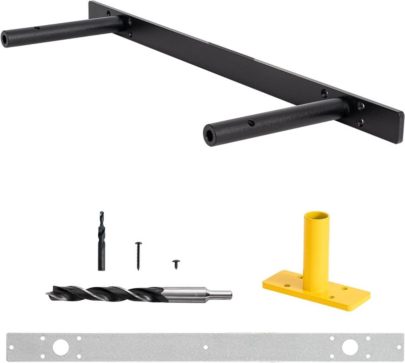 Photo 1 of Heavy-Duty Floating Shelf Bracket, 22 inches, Hidden Shelf Bracket for Mantel , if Installed on Studs, Maximum Load of 210 pounds, Hidden Bracket for Floating Shelves (with Ease kit)
