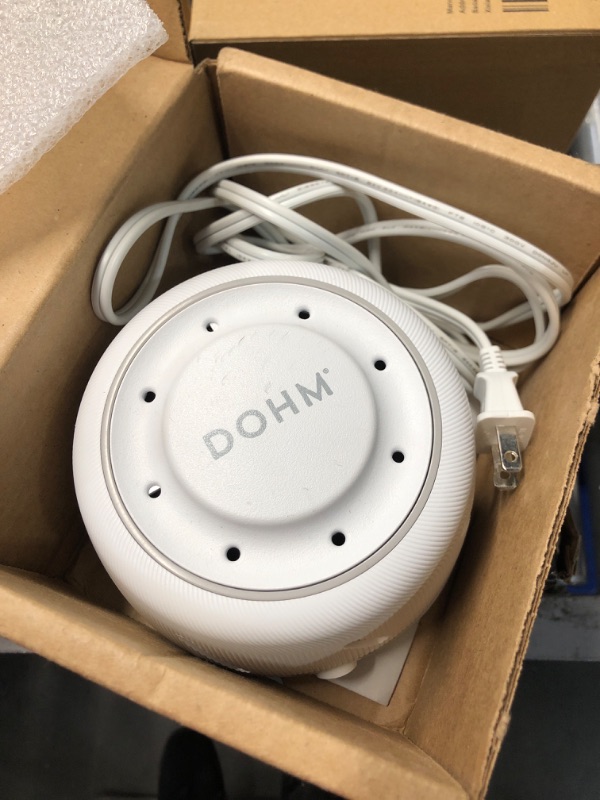 Photo 2 of (PARTS ONLY/ NO RETURNS OR REFUNDS/ DOESN'T WORK) Yogasleep Dohm UNO White Noise Machine with Real Fan Inside, Adjustable Volume, Non-Looping Sound, Sleep Aid & Noise Canceling For Adults & Baby, Office Privacy, Registry Gift, Travel & Home Essential