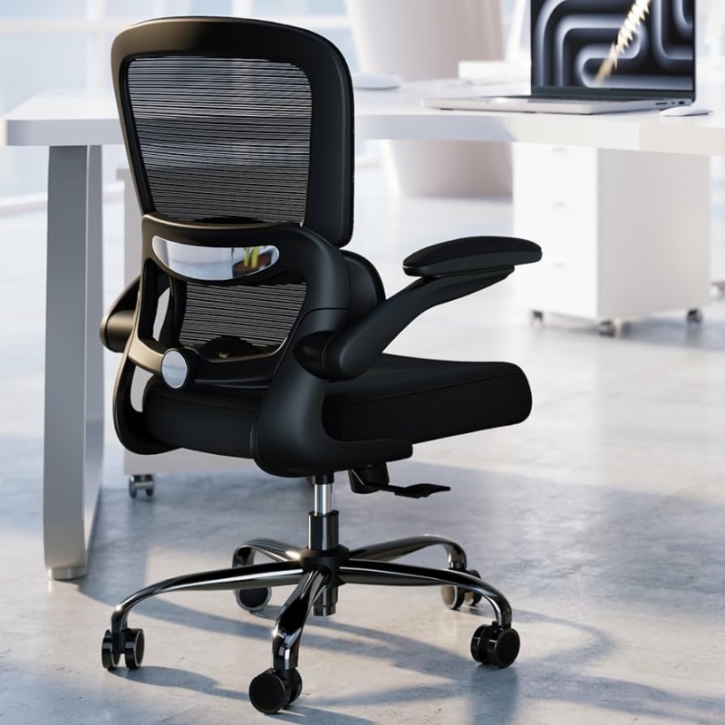 Photo 1 of **USED READ NOTES**Office Chair - Ergonomic Desk Chair with Adjustable Lumbar Support, Mesh Computer Chair, Executive Chair for Home Office Comfortable Lumbar Support (Black)