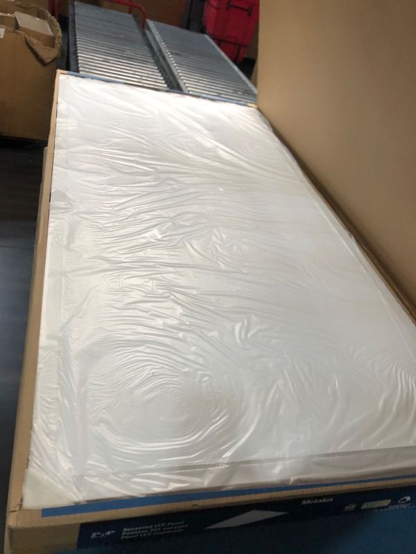 Photo 1 of Metalux 2x4 LED Light Fixture 4500 Lumens LED Flat Panel Light 5000K LED Panel Ceiling Light White 2X4 White
