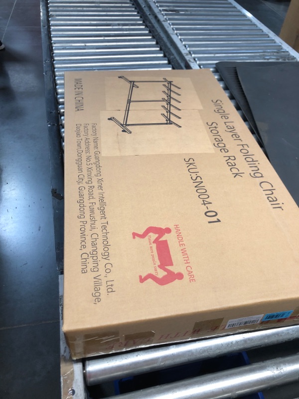 Photo 1 of XECUSFST Single Layer Folding Table and Chair Cart, Mobile Chair Dolly Stackable 36 Chairs, Stainless Steel Folding Chair Rack with 4 Durable Locking Wheels for Commercial Home Kitchen Black