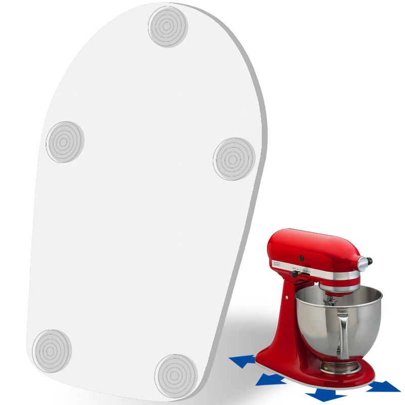 Photo 1 of *STOCK PHOTO FOR REF* MIMORE Mixer Slider Mat for KitchenAid Stand Mixer 4.5-5 QT Tilt Head, Mixer Mat Compatible with Classic 4.5 QT KitchenAid Mixer Accessories 5 QT Artisan Kitchen Aid Mixer Slider Mat Matte White