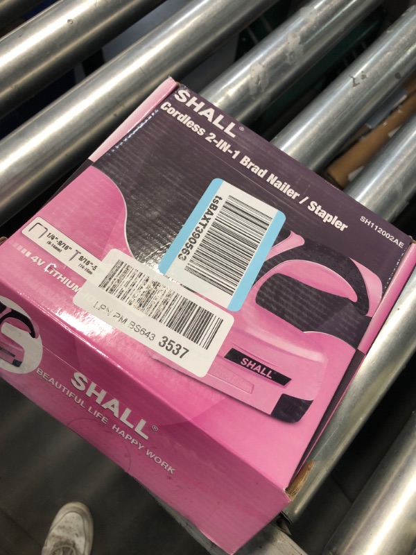 Photo 4 of SHALL Pink Electric Staple Gun & Cordless Rotary Tool Kit