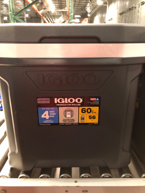 Photo 1 of ***DAMAGED - HANDLE BROKEN - SEE PICTURES - NO PACKAGING***
Igloo MaxCold Gray 62 qt Cooler