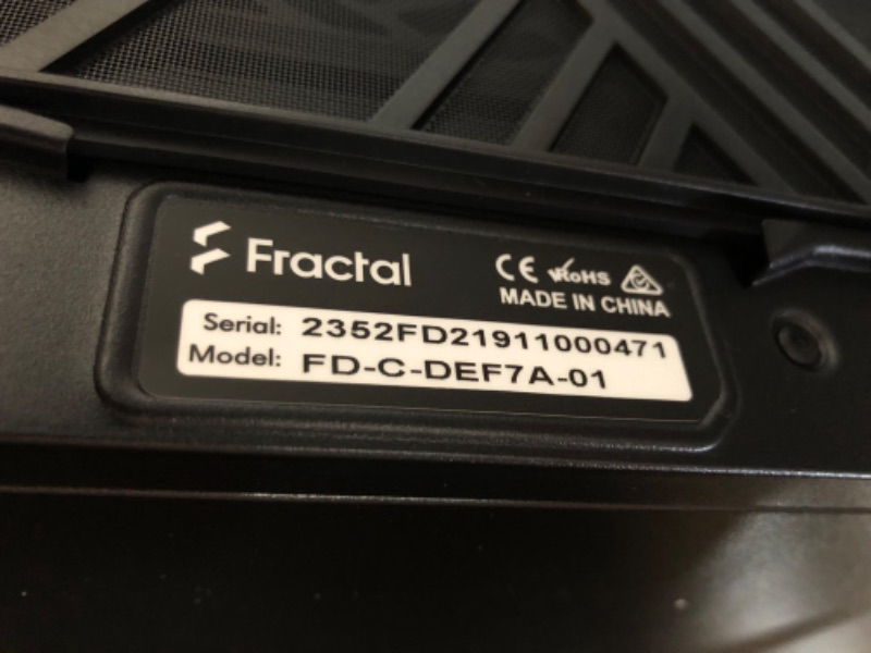 Photo 2 of Fractal Design Define 7 MIDI Tower PC Black ATX Micro ATX Micro-ITX Aluminium Steel 18.5 Cm