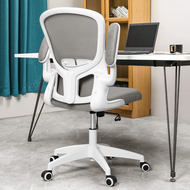 Photo 1 of FelixKing Office Desk Chairs, Ergonomic with Wheels, Adjustable Lumbar Support and Height, Swivel  (Gray)