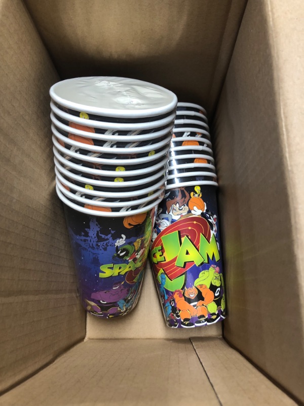 Photo 2 of **NON-REFUNDABLE, PARTS ONLY**
Silver Buffalo Space Jam Toons and Monsters, Paper Plates Cups Napkins Party Pack Set, 60 Piece