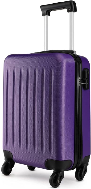 Photo 1 of 
Kono Airline Approved Small Carry on Suitcase 19 Inch(SmallerThan Regular Size), Spinner Suitcase for 1-3 Days Travel (Purple)