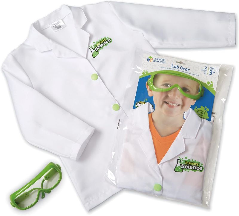 Photo 1 of 
Learning Resources Lab Gear - 2 Pieces, Ages 3+ Toddler Learning Games, Pretend Play Scientist Costume, Lab Gear for Kids, Science for Kids, STEM Games