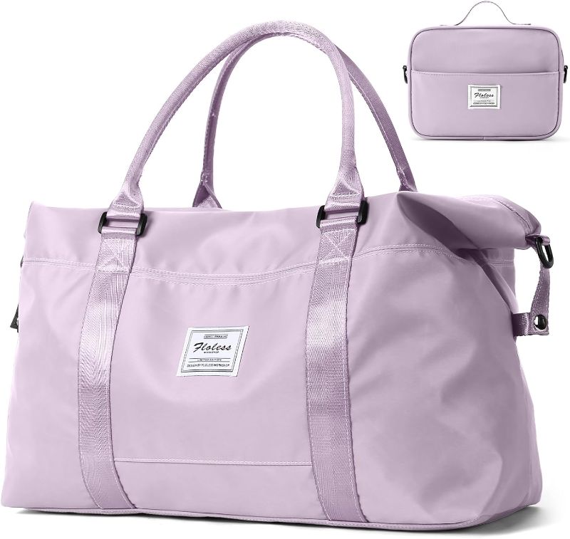 Photo 1 of 
Travel Duffel Bags for Women,Weekender Overnight Bag with Wet Pocket & Toiletry Bag,Carry On Personal Item Bag,Trav