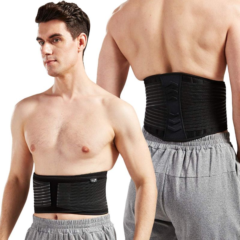 Photo 1 of 
Lumbar Support Back Brace for Men and Women (Plus Size 50" - 70")