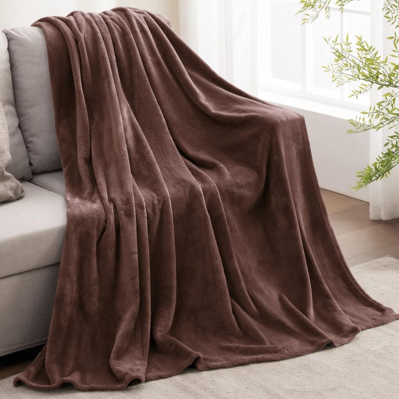 Photo 1 of 
BEDELITE Fleece Blanket Twin Size Brown Throw Blankets for Couch & Bed, Luxury Plush Cozy Fuzzy Blanket 60x80 inches, Super Soft Warm