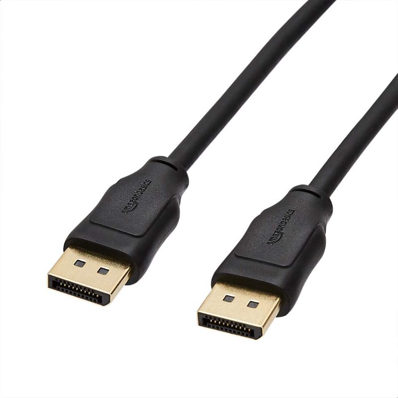 Photo 1 of
Amazon Basics DisplayPort to DisplayPort 1.2 Cable with 4K@60Hz, 2K@165Hz, 2K@144Hz Video Resolution, 10 Feet for Personal Computer, Black