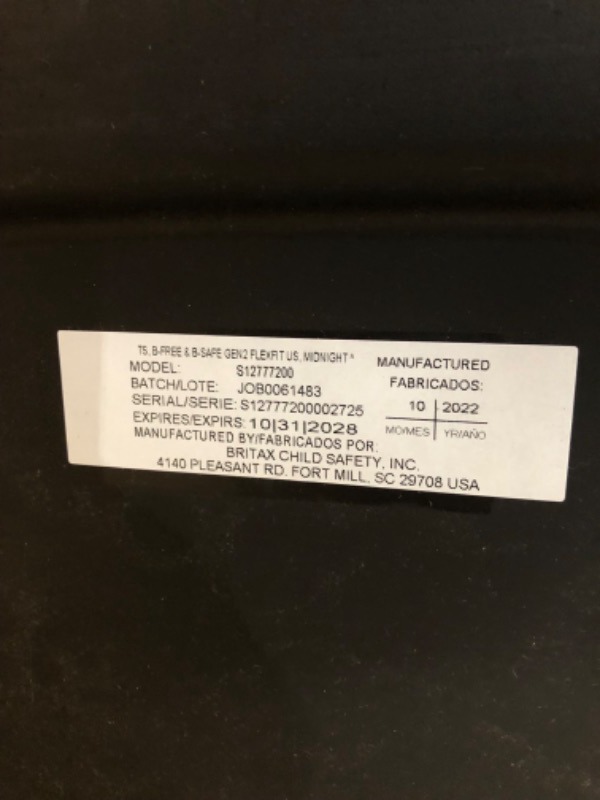 Photo 1 of Britax B-Free & B-Safe Gen2 Flexfit Travel System, Midnight B-Free Gen2 FlexFit Midnight