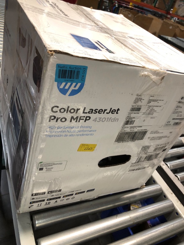 Photo 6 of HP Color LaserJet Pro MFP 4301fdn Printer, Print, scan, copy, fax, Fast speeds, Easy setup,  16.6 x 17.1 x 15.1 in,white 