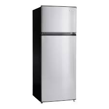 Photo 1 of Vissani 7.1 cu. ft. Top Freezer Refrigerator in Stainless Steel Look