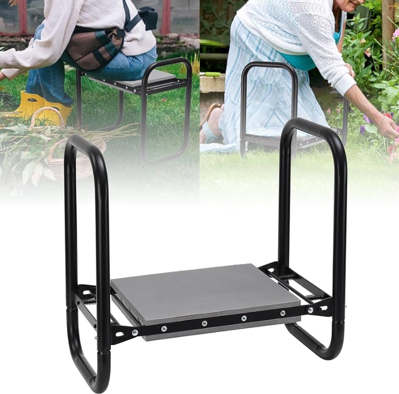 Photo 1 of Heavy Duty Garden Kneeler & Seat with Handles - 10" Wide Garden Stool with 2" Thick Comfort Cushion,400lbs Capacity,Foldable Multifunctional Bench for Gardening Yard Work - for Seniors, Women, Men