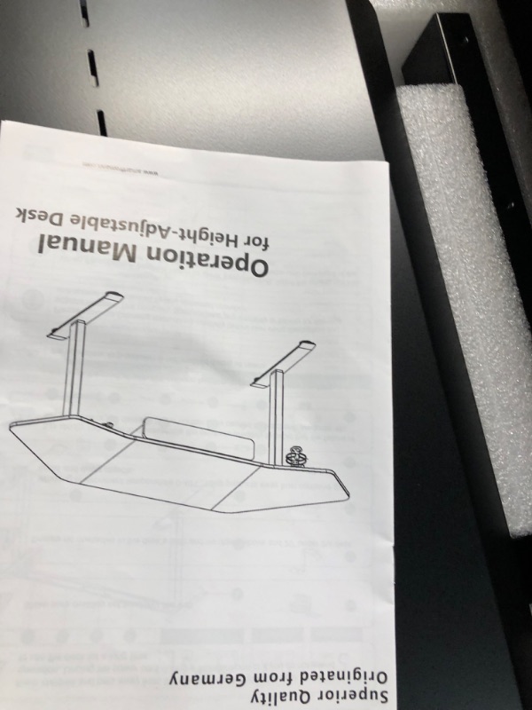 Photo 3 of Fromann 71 Inch Height Adjustable Standing Sit Stand Up Desk Wing Shaped Corner Desk with LED Handset, Electric Ergonomic Desk with Drawer for Home and Office