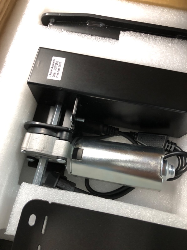 Photo 6 of Fromann 71 Inch Height Adjustable Standing Sit Stand Up Desk Wing Shaped Corner Desk with LED Handset, Electric Ergonomic Desk with Drawer for Home and Office