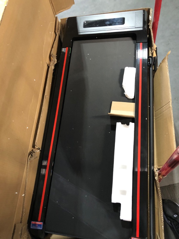 Photo 3 of ****NON REFUNDABLE NO RETURNS SOLD AS IS***PARTS ONLY**
 Treadmill-Under Desk Treadmill-Treadmill 2 in 1 Folding Treadmill-Black black red