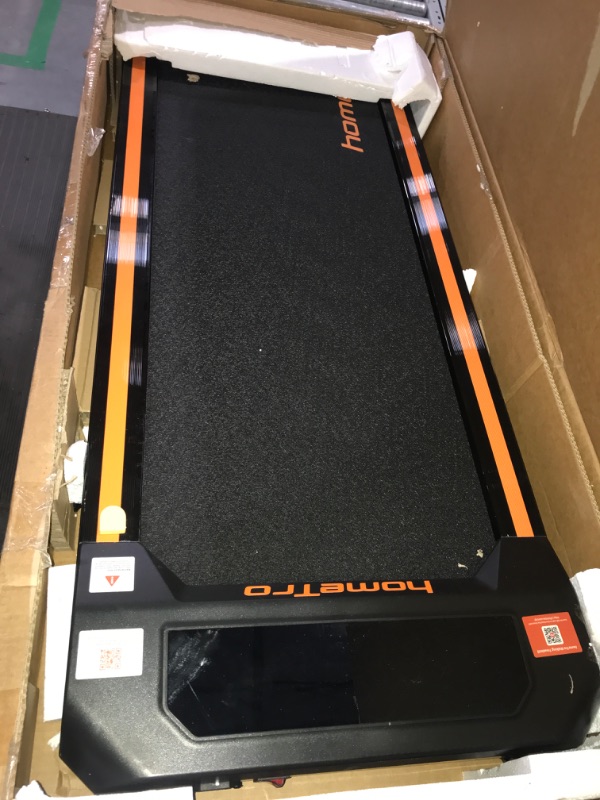 Photo 3 of (NON-REFUNDABLE) Walking Pad Under Desk Treadmill 2.5HP Folding Treadmill with Incline, 2 in 1 Treadmills for Home Office with LED Touch Screen | Remote Control | Max 300lbs Weight Capacity | Installation-Free Orange