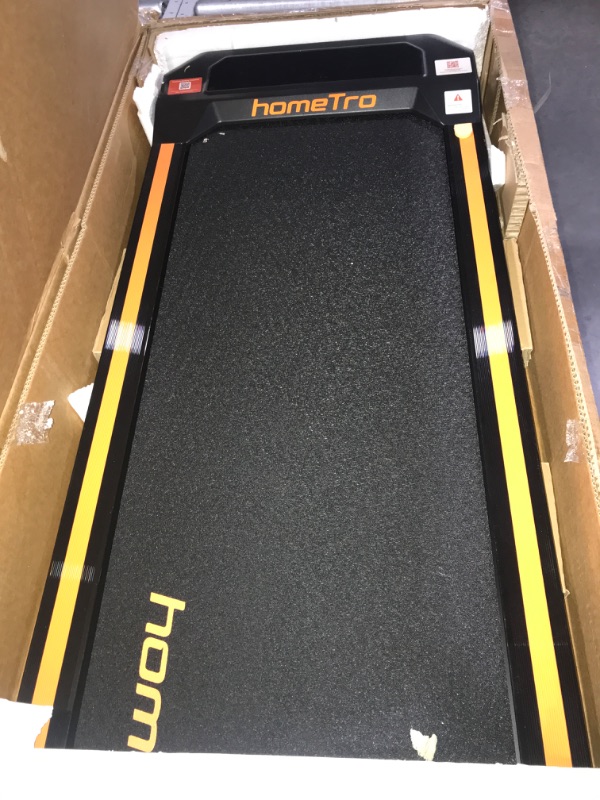 Photo 2 of (NON-REFUNDABLE) Walking Pad Under Desk Treadmill 2.5HP Folding Treadmill with Incline, 2 in 1 Treadmills for Home Office with LED Touch Screen | Remote Control | Max 300lbs Weight Capacity | Installation-Free Orange