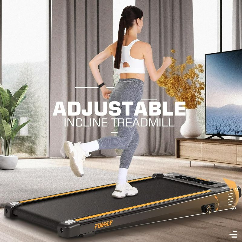 Photo 4 of (MISSING POWER CORD) Maksone Under Desk Treadmill, Expert of Wooden Walking Pad, Walking Jogging Machine with Remote Control, Installation-Free…
