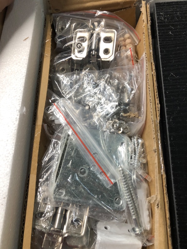 Photo 1 of Merax 30 Inches Bathroom Vanity Set, Combo Freestanding Stand Storage Cabinet and Square Resin Sink Top, Black Black 2 Cabinet