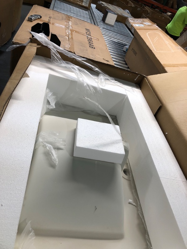 Photo 1 of Merax 30 Inches Bathroom Vanity Set, Combo Freestanding Stand Storage Cabinet and Square Resin Sink Top, Black Black 2 Cabinet