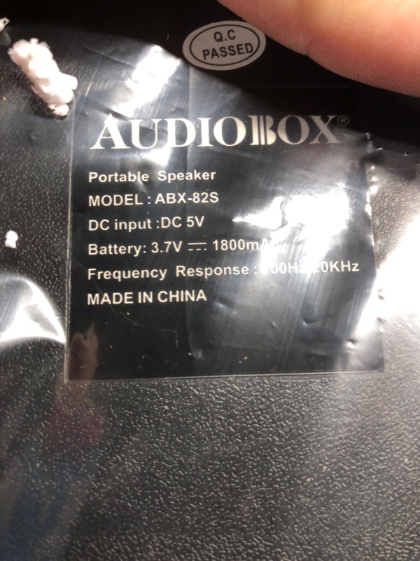 Photo 2 of ***USED - LIKELY MISSING PARTS - UNABLE TO VERIFY FUNCTIONALITY***
AUDIOBOX ABX-82S Portable 8" PA Speaker with Stand, WaveSync™ Technology, Bluetooth, LED Lights, 1100W - Includes Microphone & USB Cable