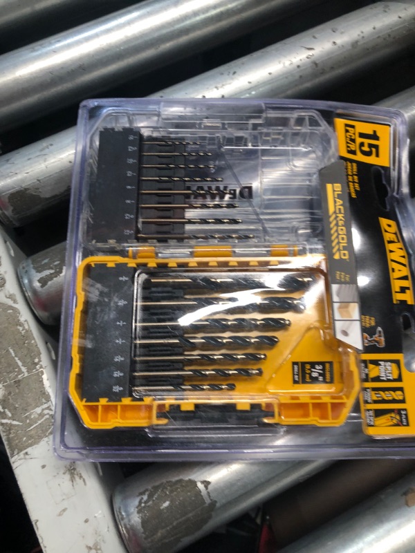 Photo 2 of Black and Gold Drill Bit Set (15-Piece)