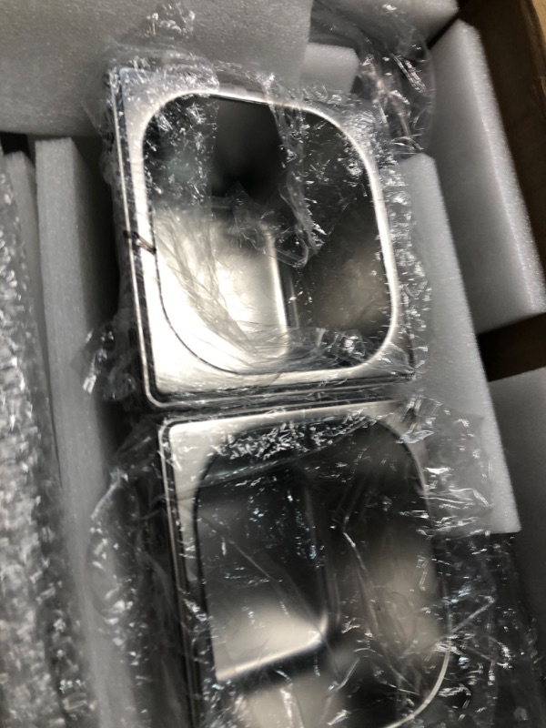 Photo 1 of MOLIGOU Chilled Condiment Server, Stainless Steel Chilled Condiment Tray with Lid, Ice Condiment Serving Containers with 5 Removable Compartments
