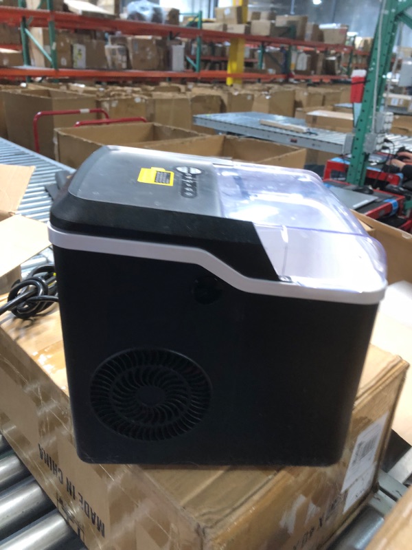 Photo 1 of ***USED - DIRTY - HAS HAIR IN IT - MISSING ICE TRAY AND SCOOP - UNABLE TO TEST***
CROWNFUL Ice Makers Countertop, Portable Small Ice Machine with Self-Cleaning, 9 Cubes Ready in 7 Mins, 26lbs/24H, 2 Sizes Bullet Ice, with Scoop and Basket for Home Kitchen