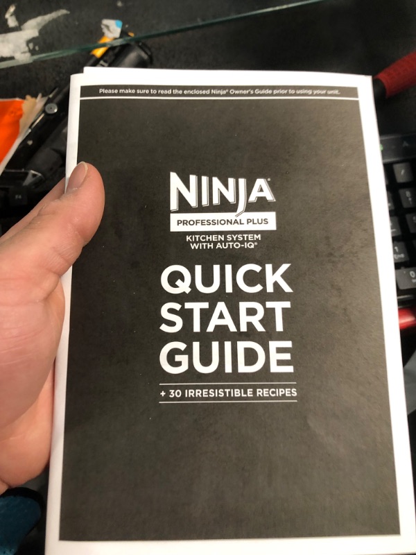 Photo 2 of **DAMAGED READ NOTES**Ninja BN801 Professional Plus Kitchen System, 1400 WP, 5 Functions for Smoothies, Chopping, Dough & More with Auto IQ, 72-oz.* Blender Pitcher, 64-oz. Processor Bowl, (2) 24-oz. To-Go Cups, Grey (2) 24-oz. Single-Serve Cups + 72-oz. 