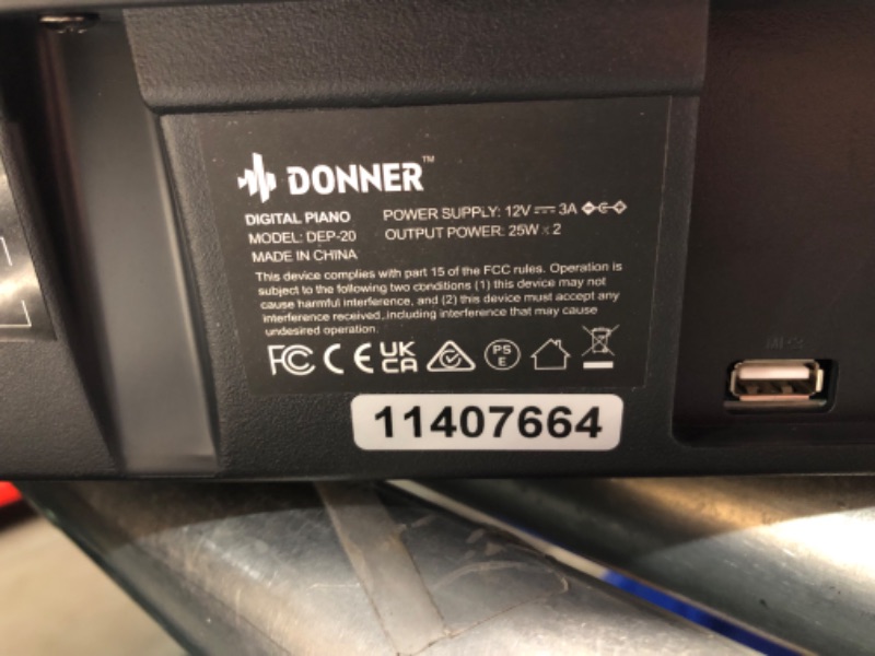 Photo 1 of ***MAJOR DAMAGE - WOODEN BOARDS BROKEN - LIKELY MISSING PARTS - POWERS ON - UNABLE TO TEST FURTHER - SEE PICTURES***
Donner DEP-20 Beginner Digital Piano 88 Key Full Size Weighted Keyboard, Portable Electric Piano with Furniture Stand, 3-Pedal Unit DEP-20
