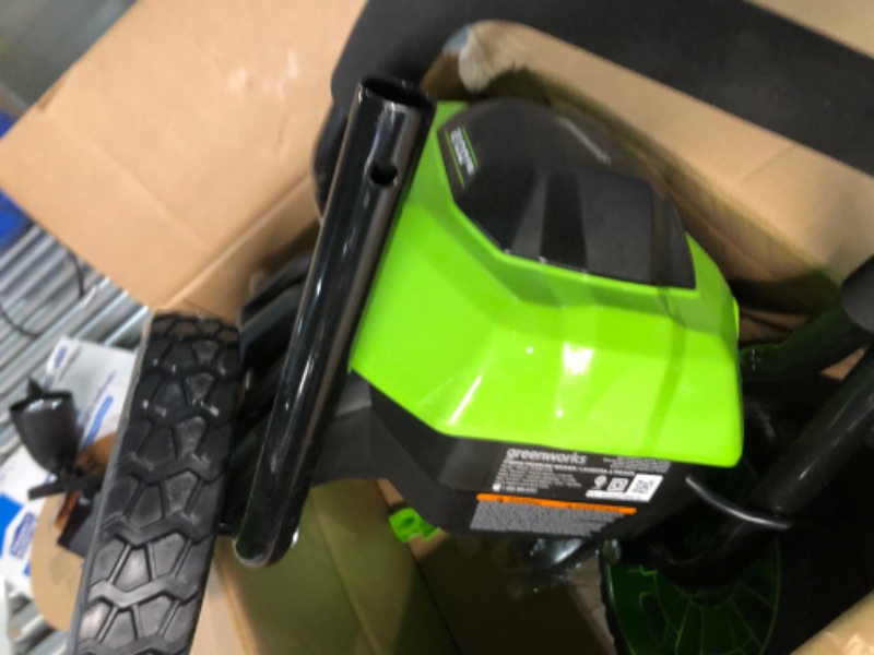 Photo 2 of Greenworks PRO 2300 PSI TruBrushless (2.3 GPM) Electric Pressure Washer (PWMA Certified) & Flexzilla Pressure Washer Hose with M22 Fittings, 1/4 in. x 25 ft., ZillaGreen - HFZPW3425M-E 2300 PSI (Brushless) + Washer Hose